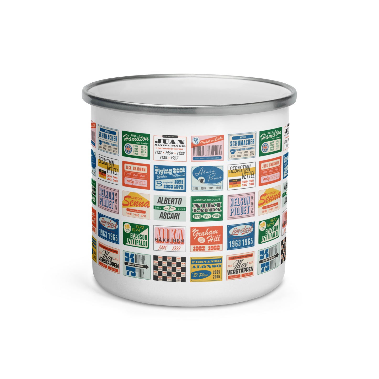 World Champion Enamel Mug