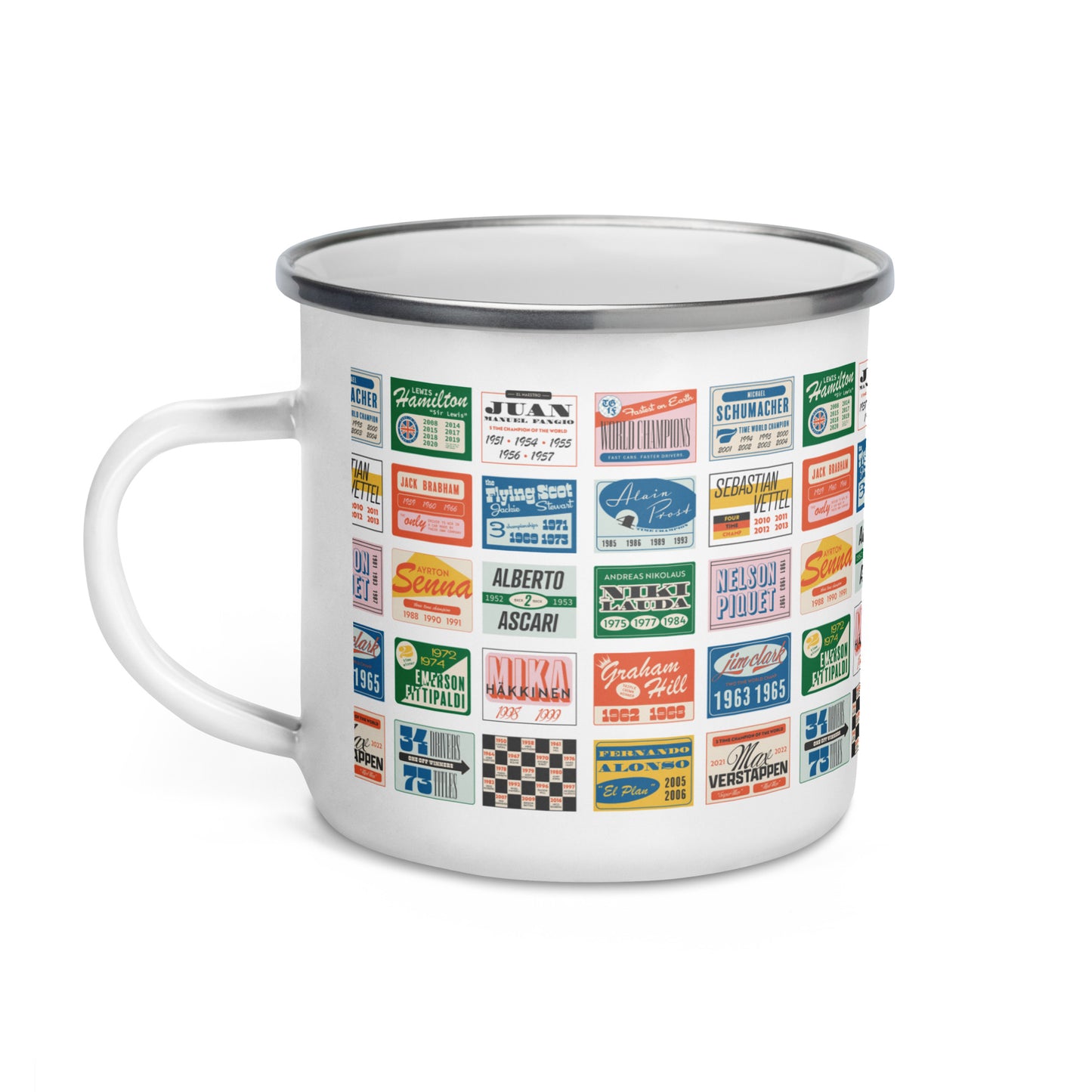 World Champion Enamel Mug