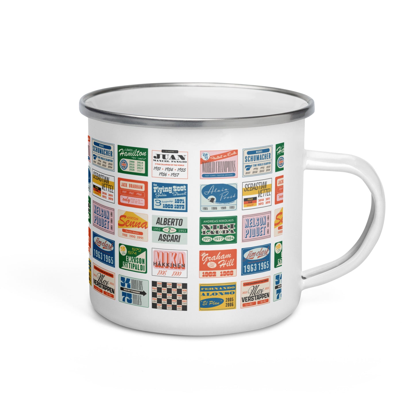 World Champion Enamel Mug