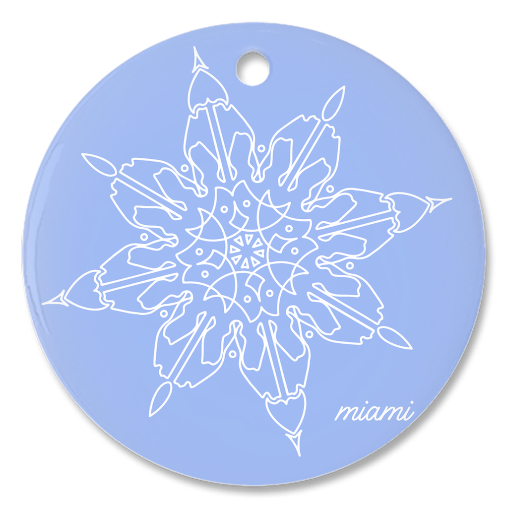 Miami Trackflake Ornament