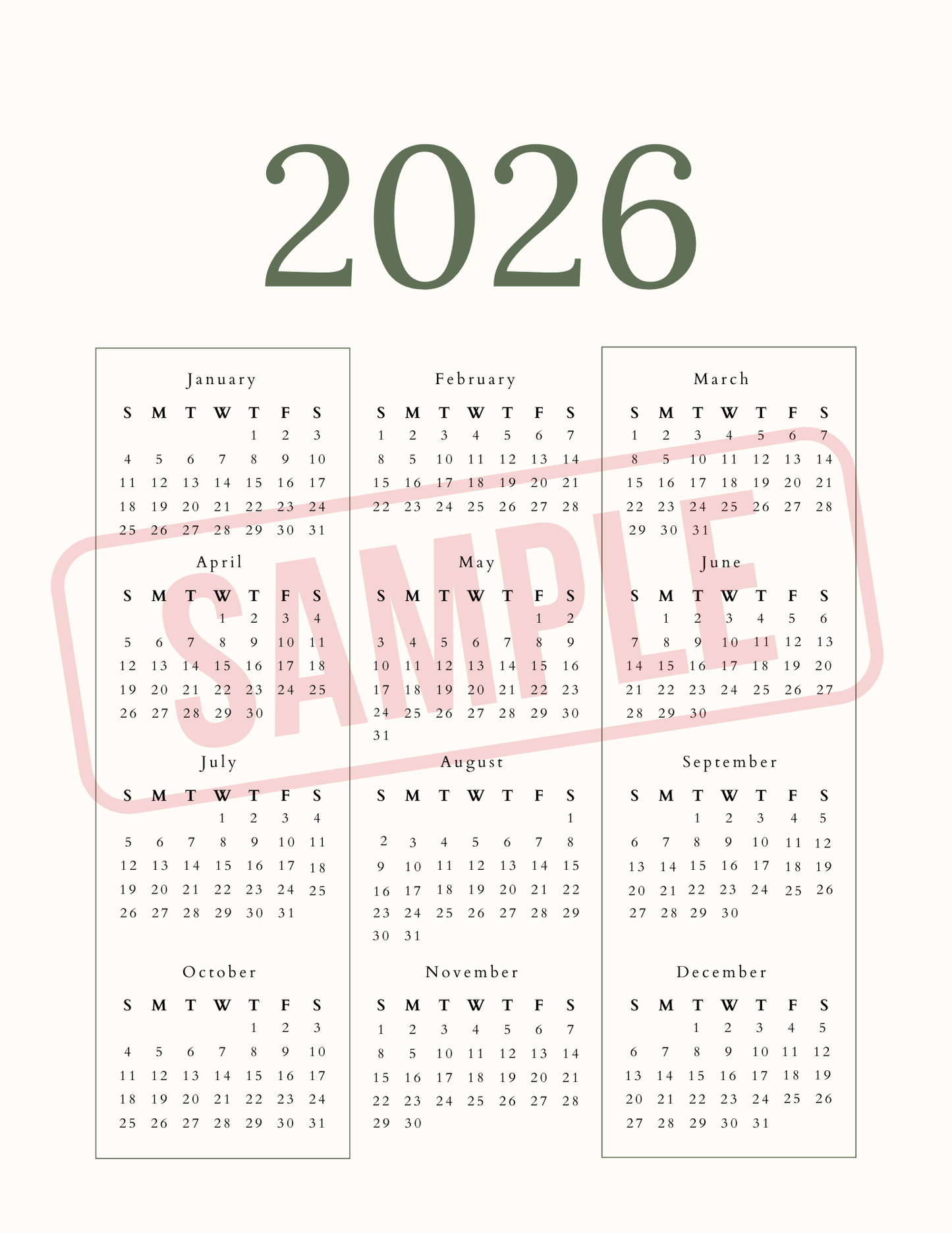 2026 Planner - Digital Download