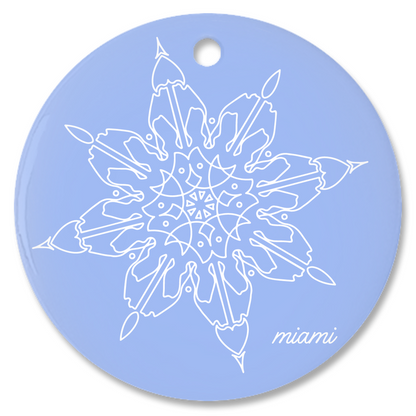 Miami Trackflake Ornament
