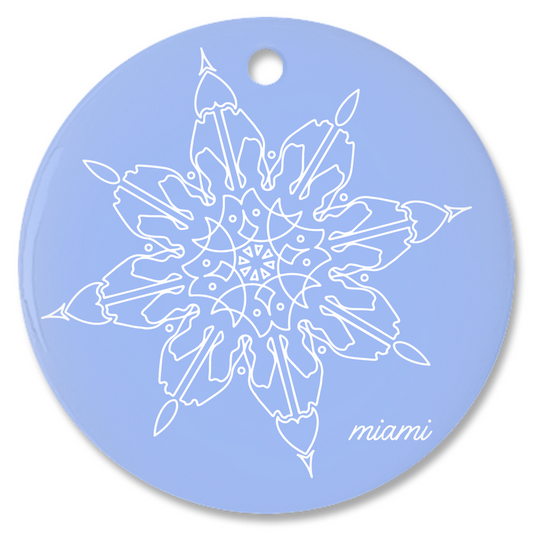 Miami Trackflake Ornament