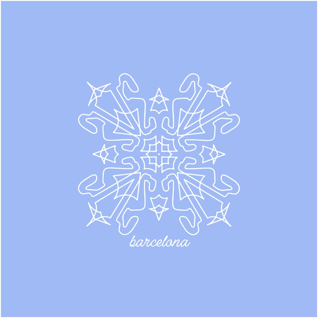 Barcelona Trackflake Ornament - twogirls1formula