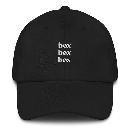 Box Box Box Dad Hat - twogirls1formula