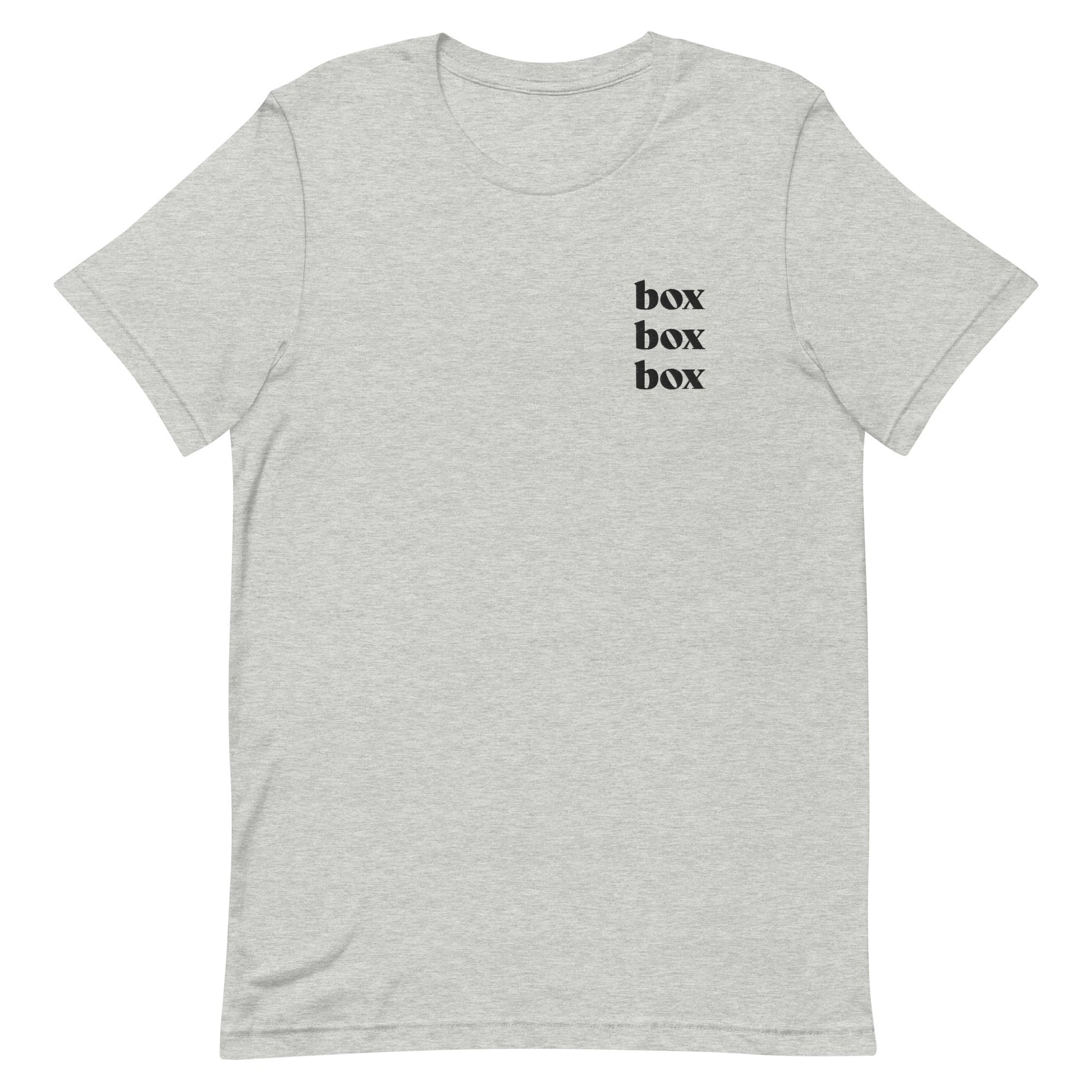 Box Box Box Embroidered Tee - twogirls1formula