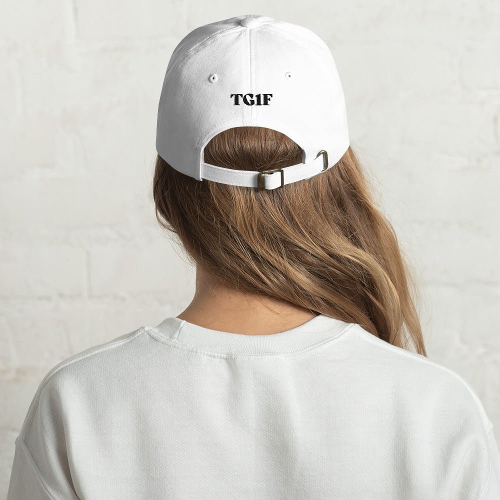 Box Box Box White Dad hat - twogirls1formula