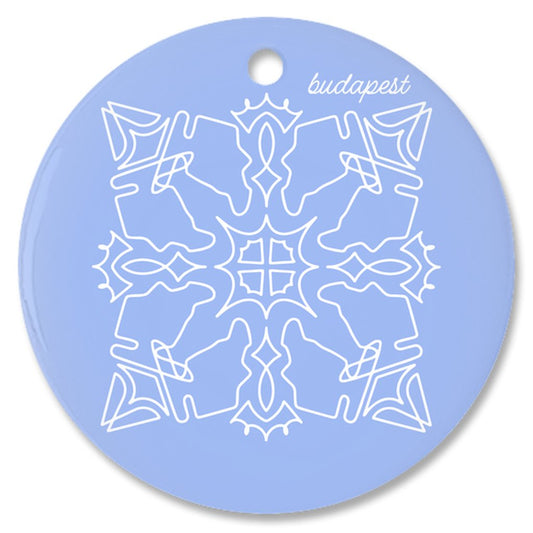 Budapest Trackflake Ornament - twogirls1formula