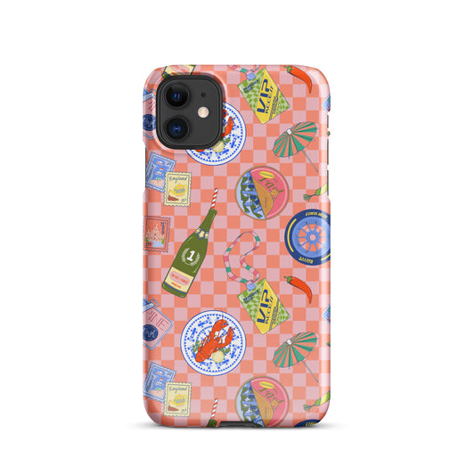 Jetset Summer Picnic Pink Case for iPhone