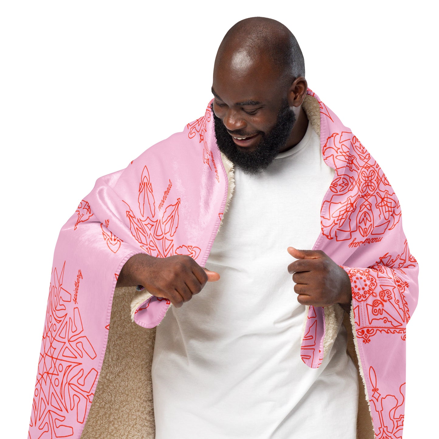 Trackflakes blanket - pink