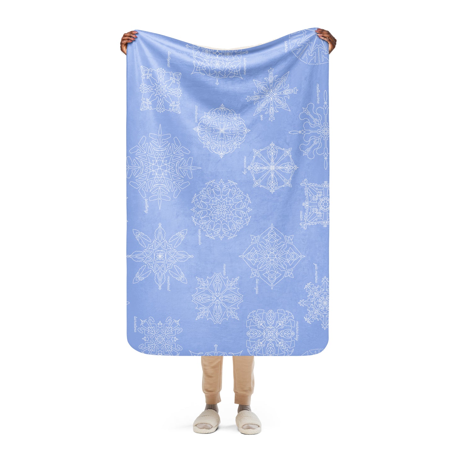 Trackflakes Blanket - Blue