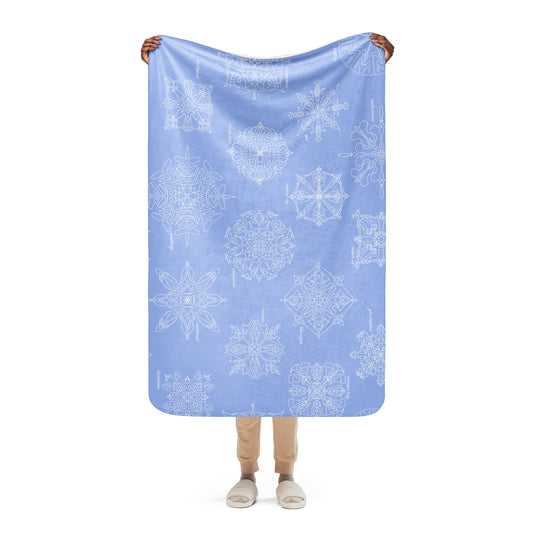 Trackflakes Blanket - Blue