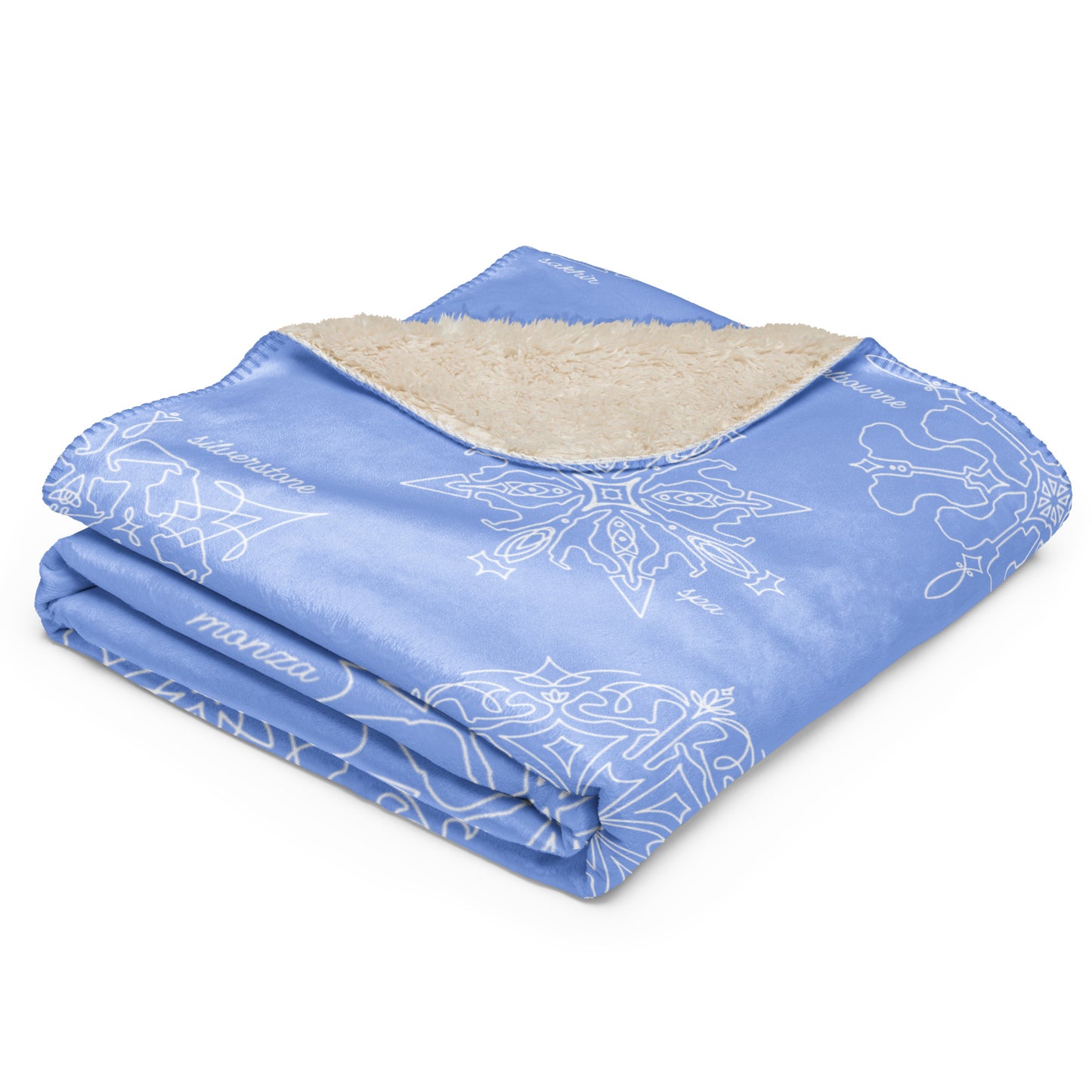 Trackflakes Blanket - Blue