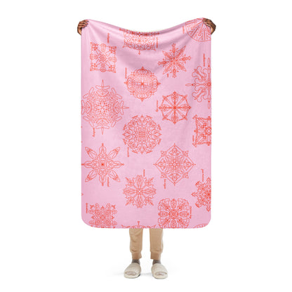 Trackflakes blanket - pink