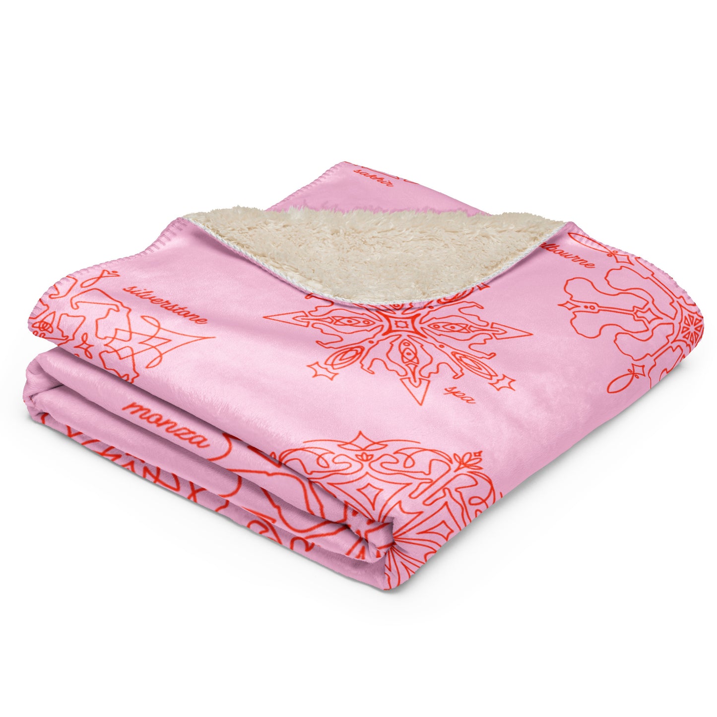 Trackflakes blanket - pink