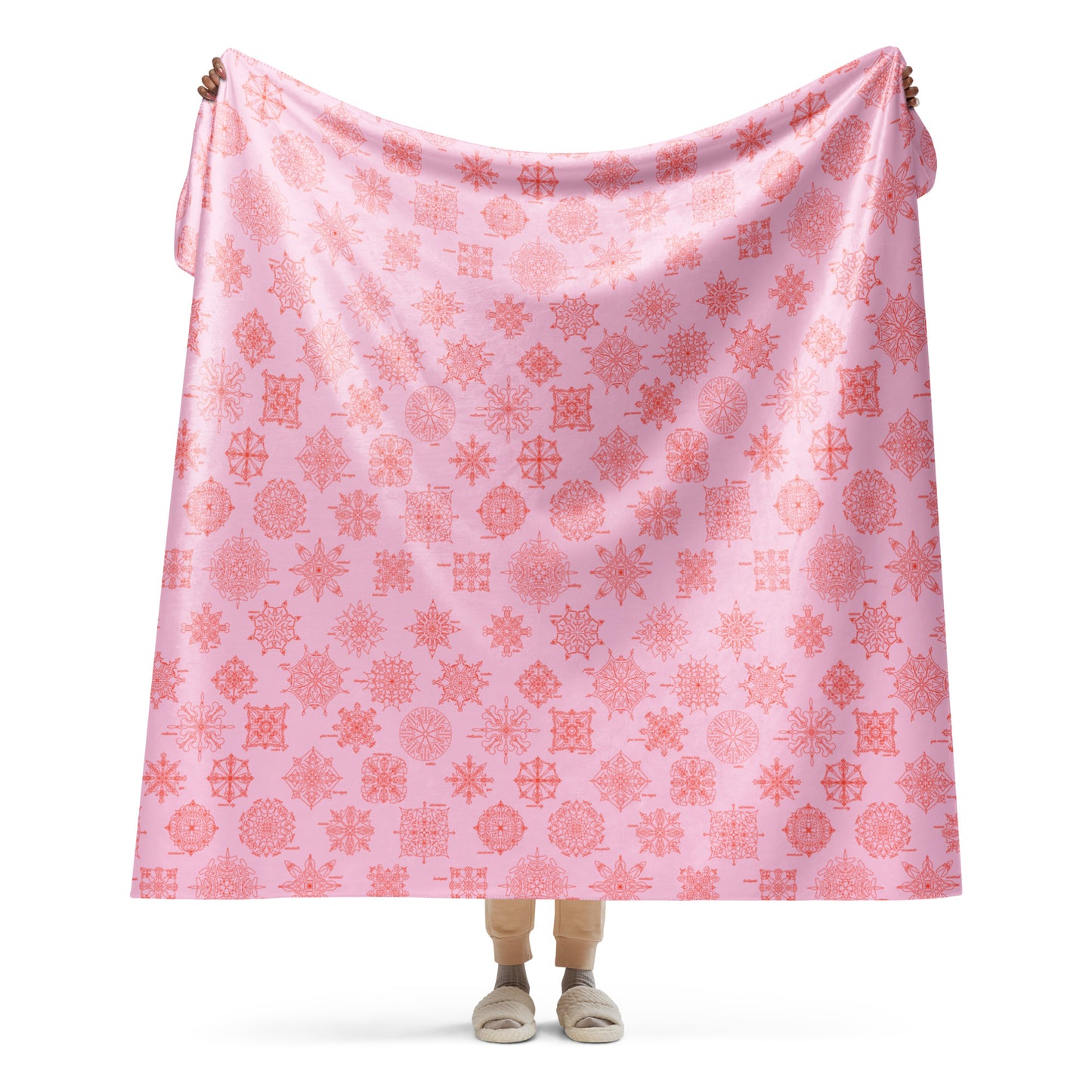 Trackflakes blanket - pink