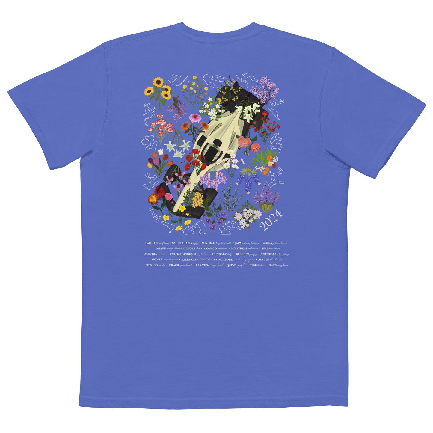 Global Flora Pocket Tee - Dark