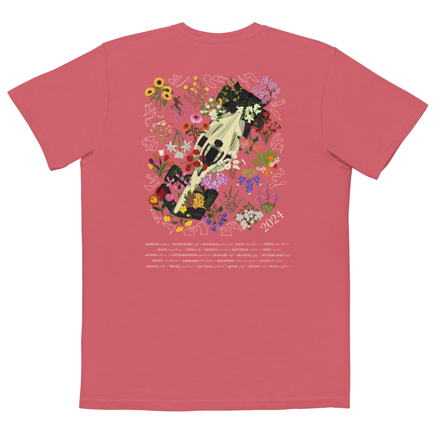 Global Flora Pocket Tee - Dark