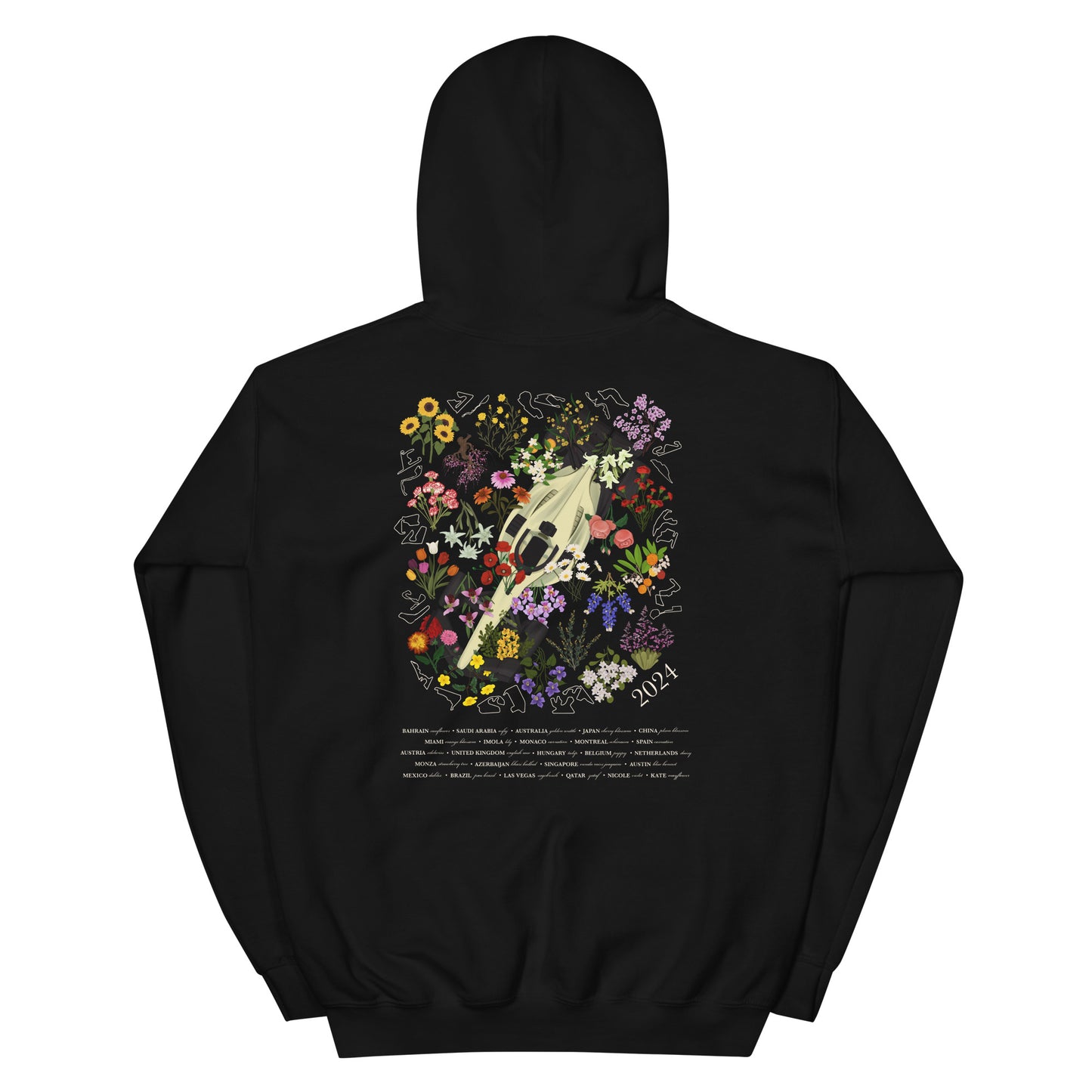 Global Floral Hoodie