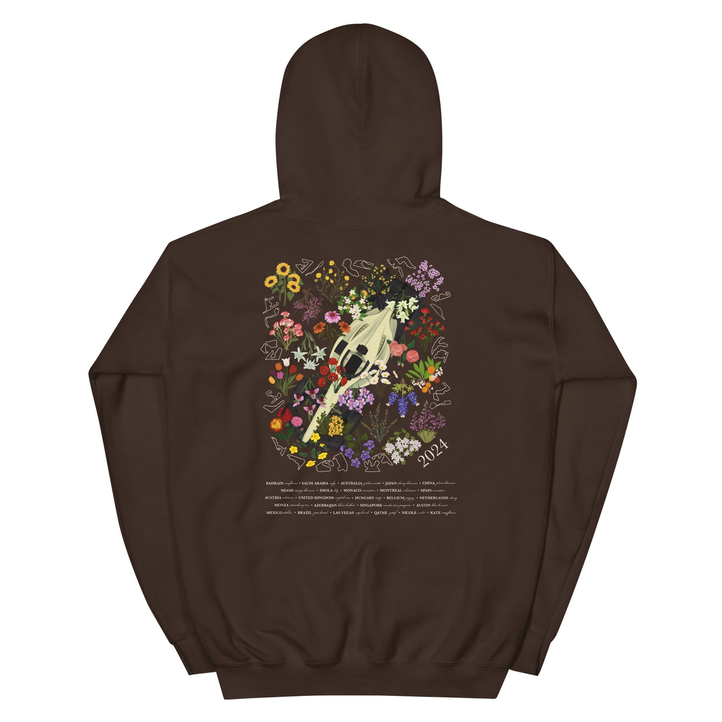 Global Floral Hoodie